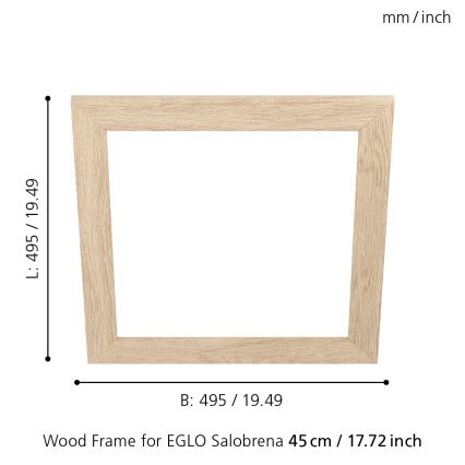 Eglo 99422 - Rám pro stropní svítidlo SALOBRENA 450x450 mm