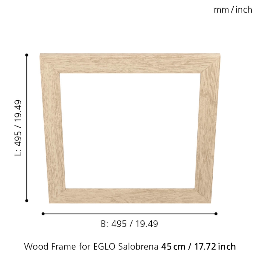 Eglo 99422 - Rám pro stropní svítidlo SALOBRENA 450x450 mm