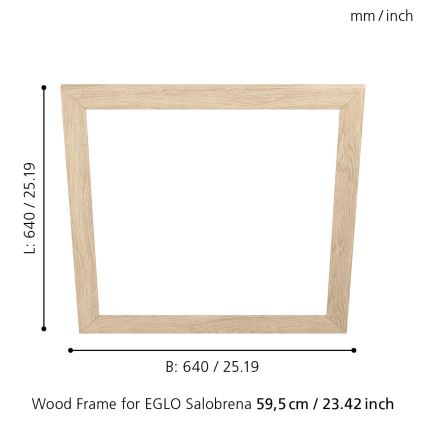 Eglo - Rám pro svítidlo SALOBRENA 595x595 mm