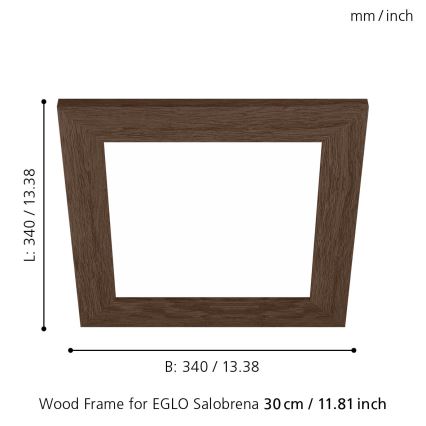 Eglo 99425 - Rám pro stropní svítidlo SALOBRENA 300x300 mm