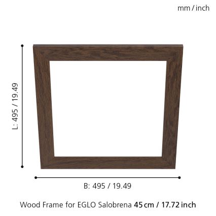 Eglo - Rám pro svítidlo SALOBRENA 450x450 mm