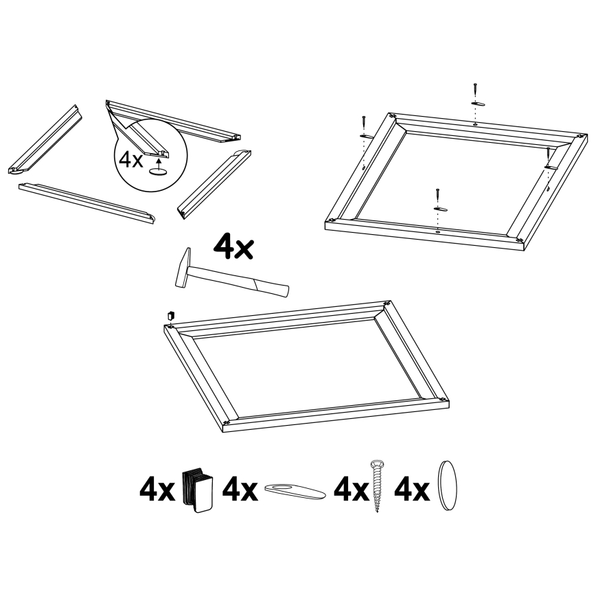 Eglo - Rám pro svítidlo SALOBRENA 595x595 mm
