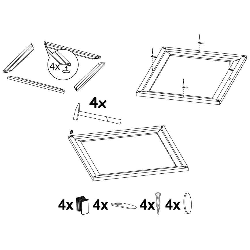 Eglo - Rám pro svítidlo SALOBRENA 450x450 mm