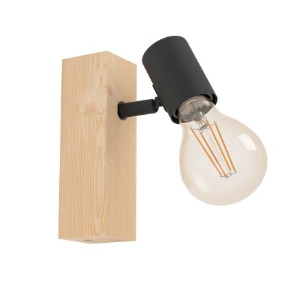 Eglo - Nástěnné bodové svítidlo TOWNSHEND 1xE27/10W/230V - FSC certifikováno