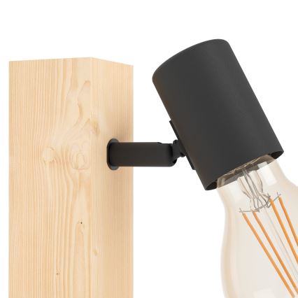 Eglo - Nástěnné bodové svítidlo TOWNSHEND 1xE27/10W/230V - FSC certifikováno