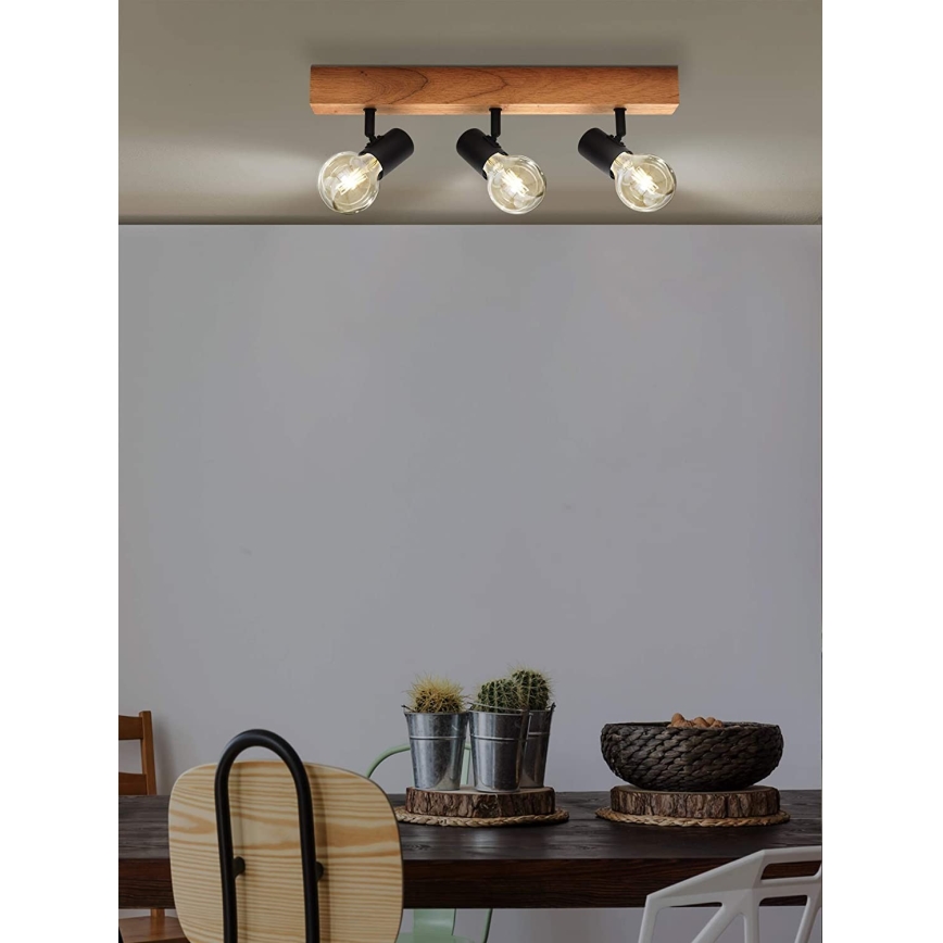Eglo - Bodové svítidlo TOWNSHEND 3xE27/60W/230V - FSC certifikováno