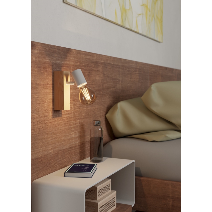 Eglo - Nástěnné bodové svítidlo TOWNSHEND 1xE27/10W/230V - FSC certifikováno