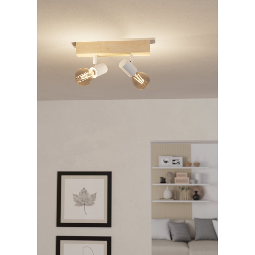 Eglo - Bodové svítidlo TOWNSHEND 2xE27/60W/230V - FSC certifikováno