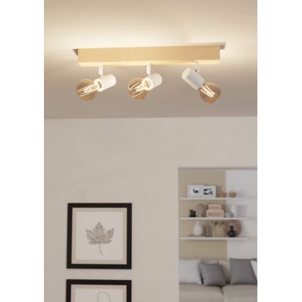 Eglo - Bodové svítidlo TOWNSHEND 3xE27/60W/230V - FSC certifikováno