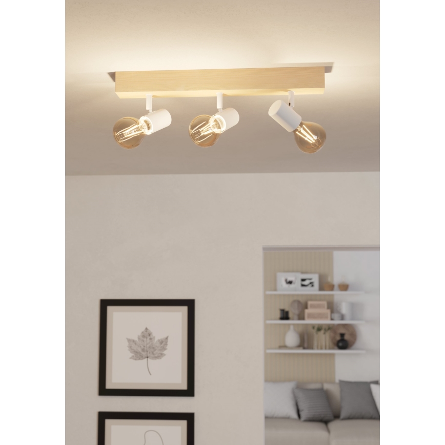 Eglo - Bodové svítidlo TOWNSHEND 3xE27/60W/230V - FSC certifikováno