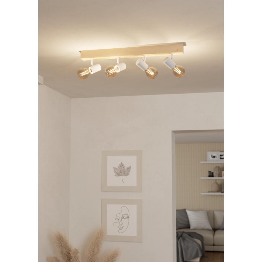 Eglo - Bodové svítidlo TOWNSHEND 4xE27/60W/230V - FSC certifikováno