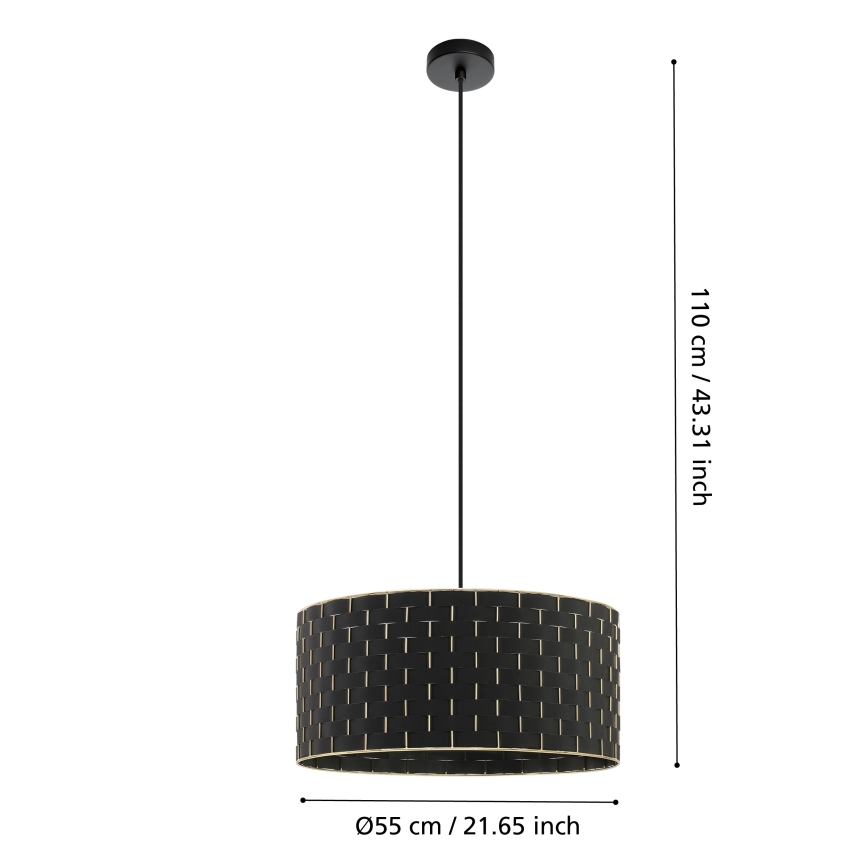 Eglo - Lustr na lanku 1xE27/40W/230V pr. 55 cm