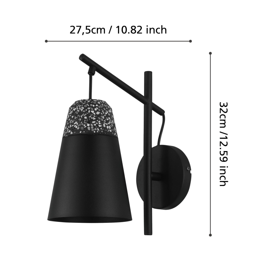 Eglo - Nástěnné svítidlo 1xE27/40W/230V