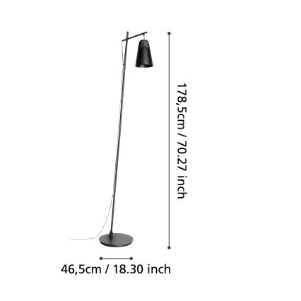 Eglo - Stojací lampa 1xE27/40W/230V