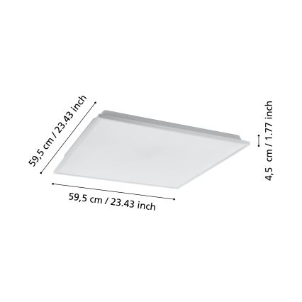 Eglo - LED Stmívatelné stropní svítidlo LED/31,8W/230V 2700-6500K ZigBee