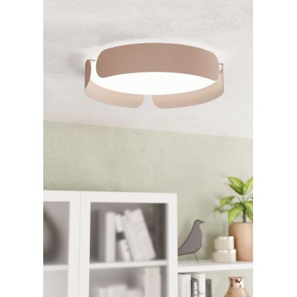 Eglo - LED Stropní svítidlo LED/20W/230V pr. 37 cm hnědá