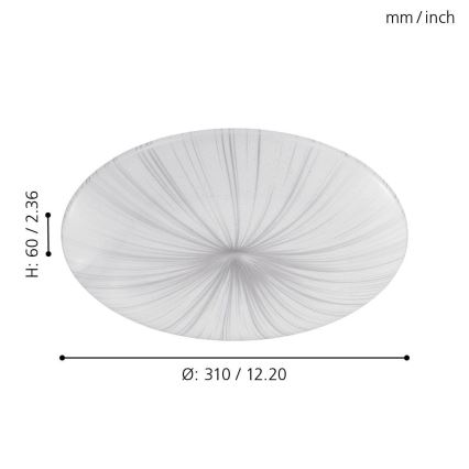 Eglo - LED Stropní svítidlo LED/10W/230V