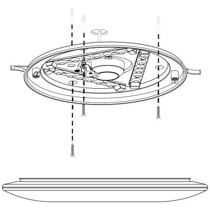 Eglo - LED Stropní svítidlo LED/10W/230V