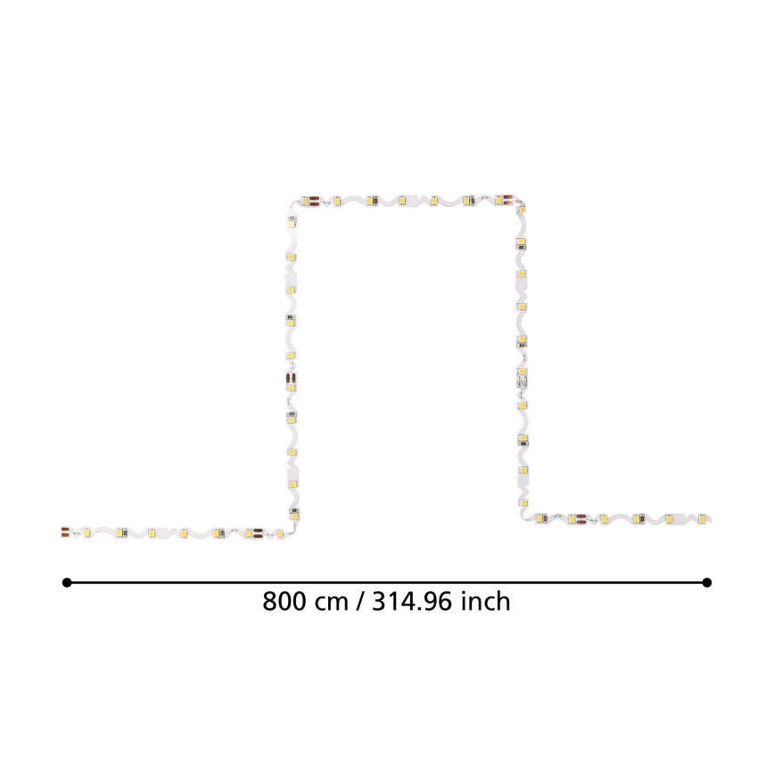 Eglo - LED Pásek 8m LED/43,2W/24/230V 3000K