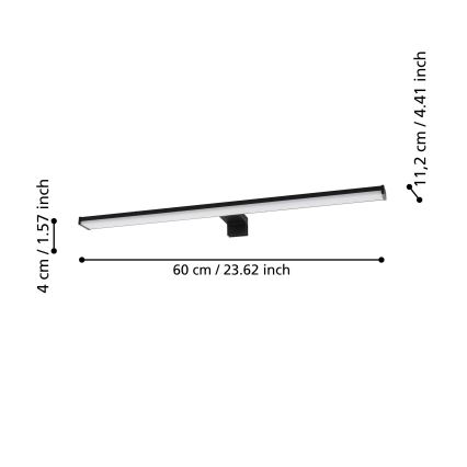 Eglo - LED Koupelnové osvětlení zrcadla LED/11W/230V IP44