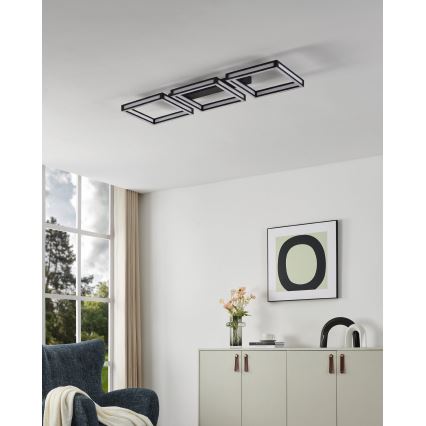 Eglo - LED Stropní svítidlo 3xLED/11,2W/230V černá