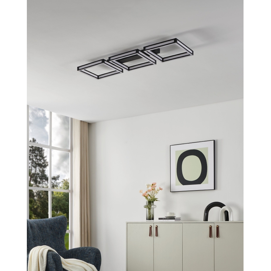 Eglo - LED Stropní svítidlo 3xLED/11,2W/230V černá