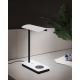 Eglo - LED Stmívatelná dotyková stolní lampa s bezdrátovým nabíjením LED/5,8W/230V bílá