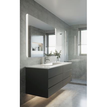 Eglo - LED Koupelnové vyhřívané nástěnné zrcadlo s podsvícením LED/24W/230V IP44