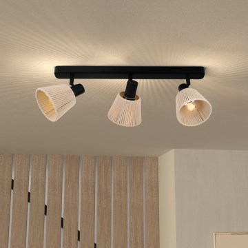 Eglo - Bodové svítidlo 3xE14/40W/230V béžová/černá