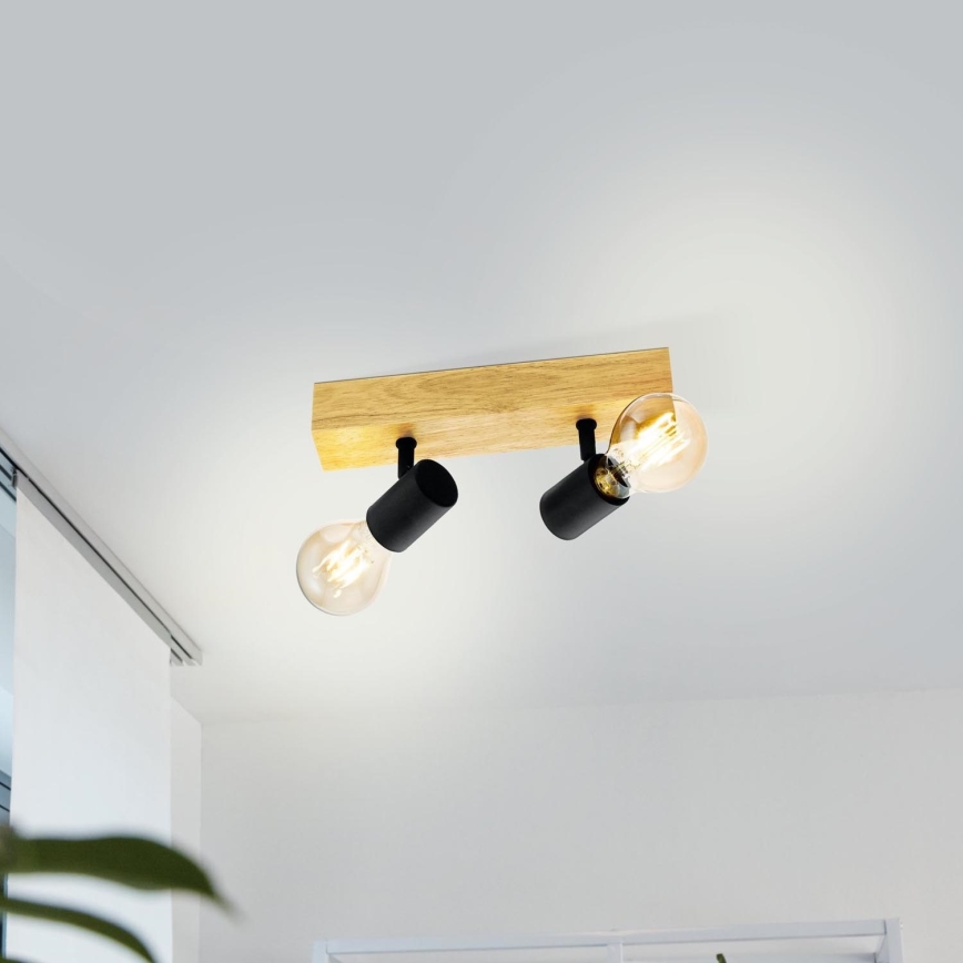 Eglo - Bodové svítidlo TOWNSHEND 2xE27/60W/230V - FSC certifikováno