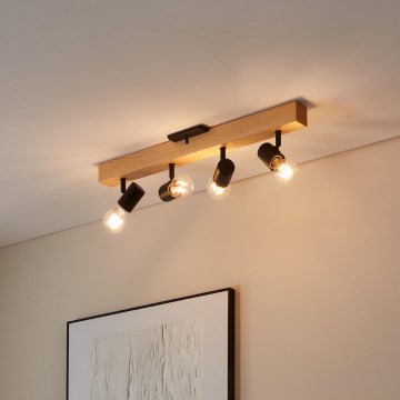 Eglo - Bodové svítidlo TOWNSHEND 4xE27/10W/230V - FSC certifikováno