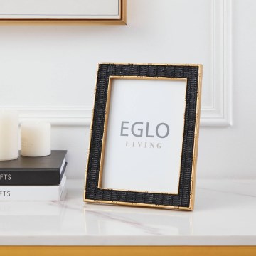 Eglo - Fotorámeček 13x18 cm černá/zlatá