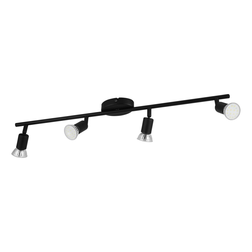 Eglo - LED Bodové svítidlo 4xGU10/2,8W/230V 3000K černá