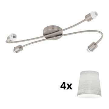 Eglo - LED Bodové svítidlo MY CHOICE 4xE14/4W/230V matný chrom/krémová