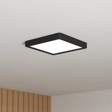 Eglo - LED Koupelnové stropní svítidlo LED/10,5W/230V 2700/4000/6500K 22x22 cm IP44 černá