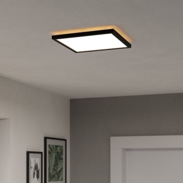 Eglo - LED Koupelnové stropní svítidlo LED/13,4W/230V 2700/4000/6500K 29x29 cm IP44 černá