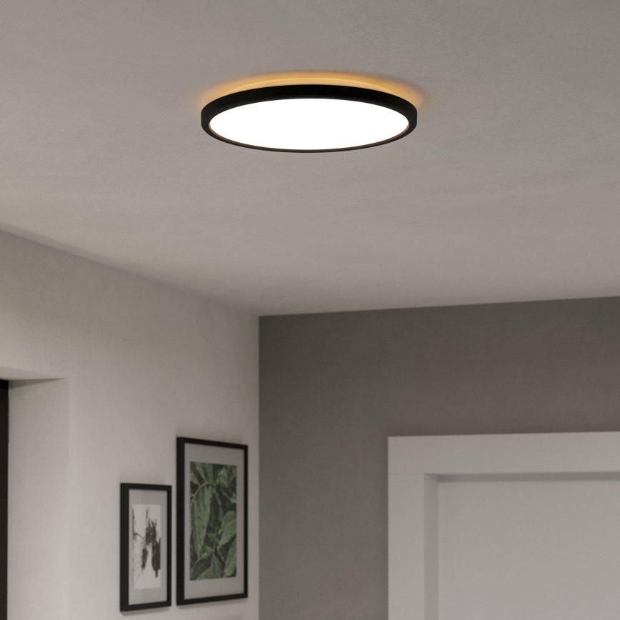 Eglo - LED Koupelnové stropní svítidlo LED/13,9W/230V 2700/4000/6500K pr. 30 cm IP44 černá
