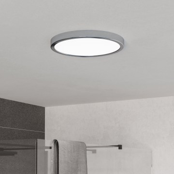 Eglo - LED Koupelnové stropní svítidlo LED/14,2W/230V 2700/4000/6500K pr. 27,8 cm IP44 lesklý chrom