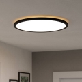 Eglo - LED Koupelnové stropní svítidlo LED/16,8W/230V 2700/4000/6500K pr. 50 cm IP44 černá