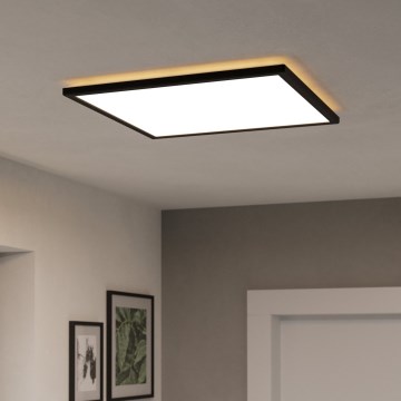 Eglo - LED Koupelnové stropní svítidlo LED/17W/230V 2700/4000/6500K 50x50 cm IP44 černá