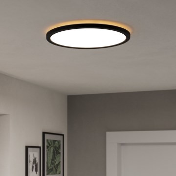 Eglo - LED Koupelnové stropní svítidlo LED/18,5W/230V 2700K/4000K/6500K pr. 38,9 cm IP44 černá