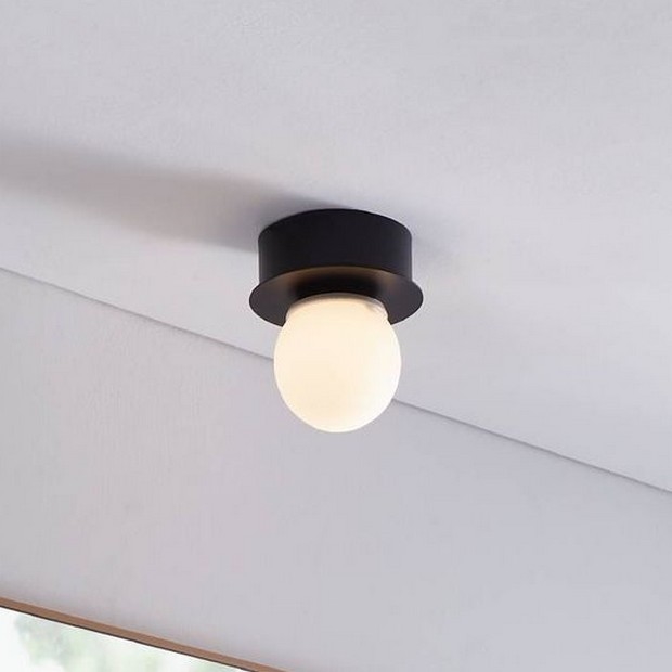 Eglo - LED Koupelnové stropní svítidlo LED/3,3W/230V IP44 černá