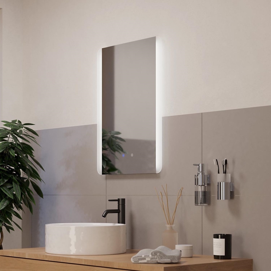 Eglo - LED Koupelnové vyhřívané nástěnné zrcadlo s podsvícením LED/28W/230V IP44