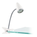 Eglo - LED Lampa s klipem 1xGU10/2,8W/230V bílá/lesklý chrom