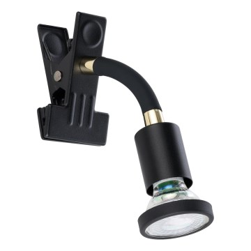 Eglo - LED Lampa s klipem 1xGU10/4,5W/230V černá