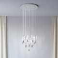 Eglo - LED Lustr na lanku 15xLED/2,6W/230V 2200/3000/4000K lesklý chrom