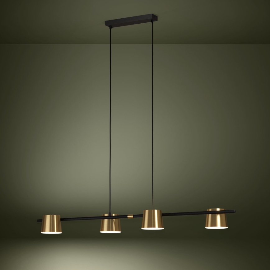 Eglo - LED Lustr na lanku 4xGU10/4,6W/230V 3000K zlatá