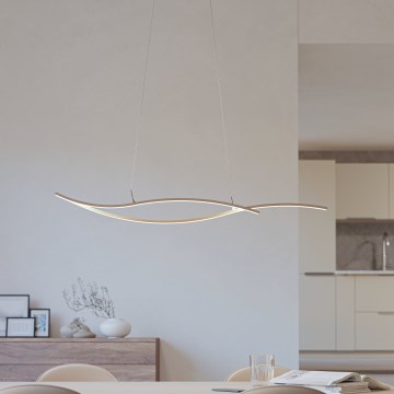 Eglo - LED Lustr na lanku LED/20W/230V 4000K béžová