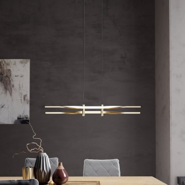 Eglo - LED Lustr na lanku LED/21W/230V zlatá