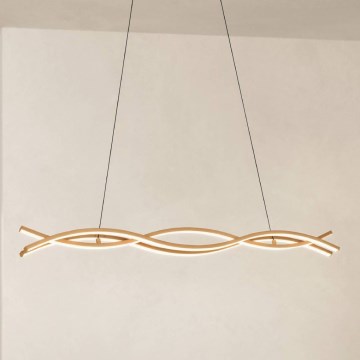 Eglo - LED Lustr na lanku LED/35W/230V béžová